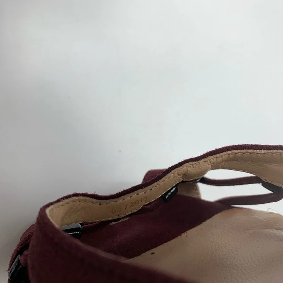 Paola Fabris Daido Heel Purple Pom Pom Wrap Ankle - Picture 11 of 13